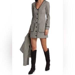 STAUD Fairham Plaid Dress